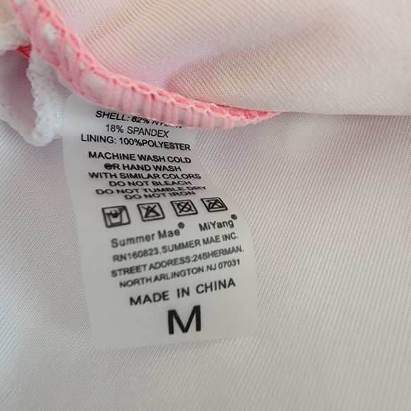 Summer Mae Maternity Swimsuit One Piece Bathing Suit Button Neck Cross Back NWT - Picture 11 of 13